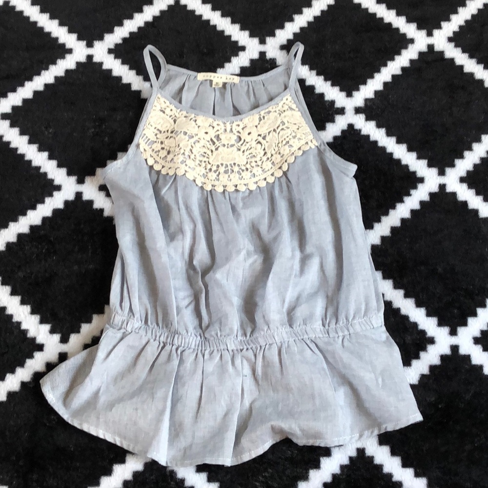 Girls Copper Key spaghetti strap tank top